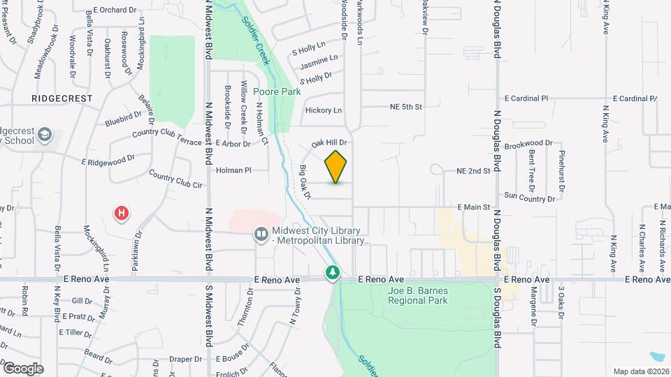1116 Hawthorne Dr Map and Location Details