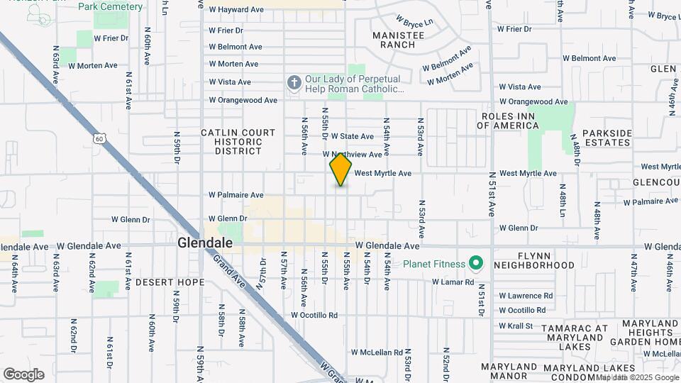 5502 W Palmaire Ave Map and Location Details