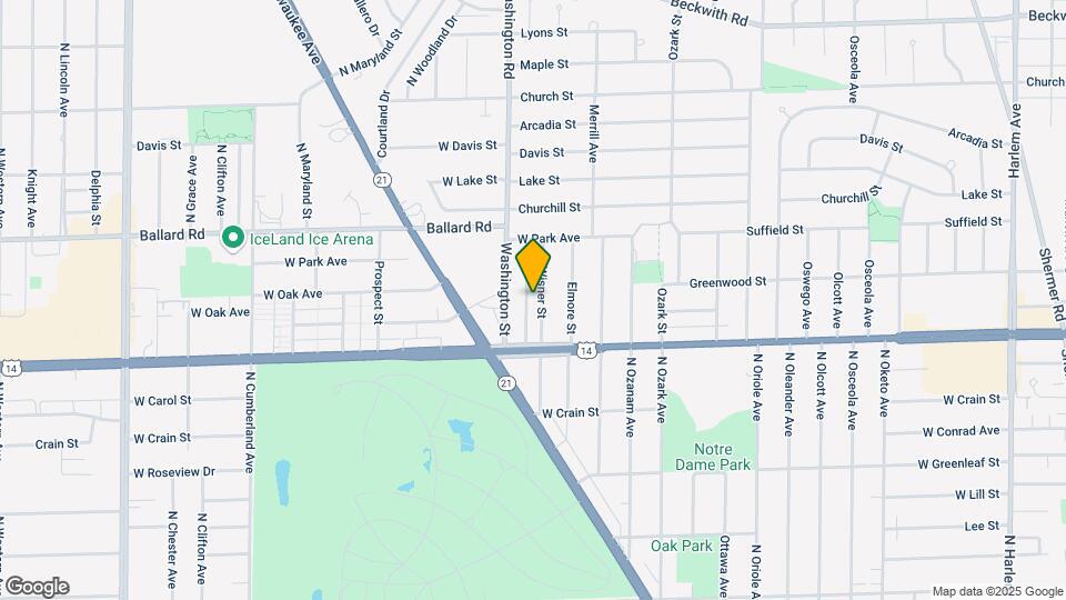 8850 N Wisner St Map and Location Details