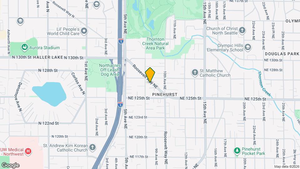 12561 Roosevelt Way NE Mapa y Detalles de la Ubicación