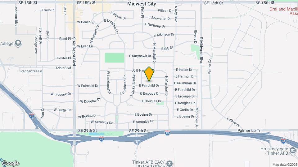 309 E Fairchild Dr Map and Location Details
