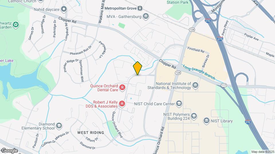 722 Quince Orchard Blvd Map and Location Details