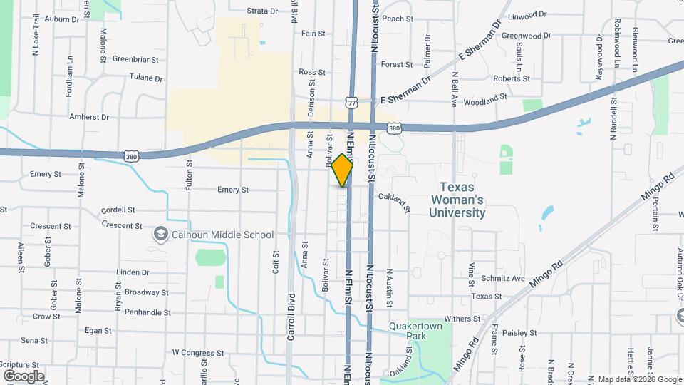 1511 N Elm St Map and Location Details