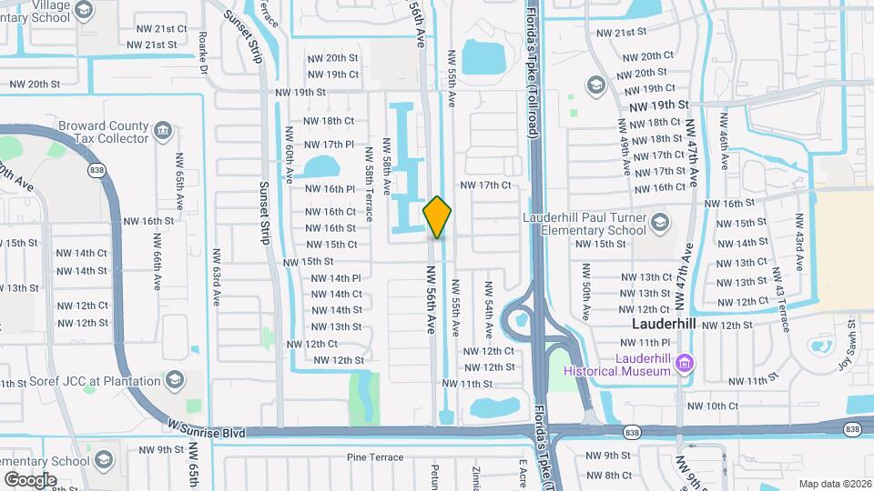 1508 NW 56th Ave Map and Location Details