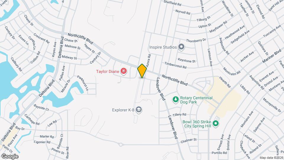 4339 Azora Rd Map and Location Details