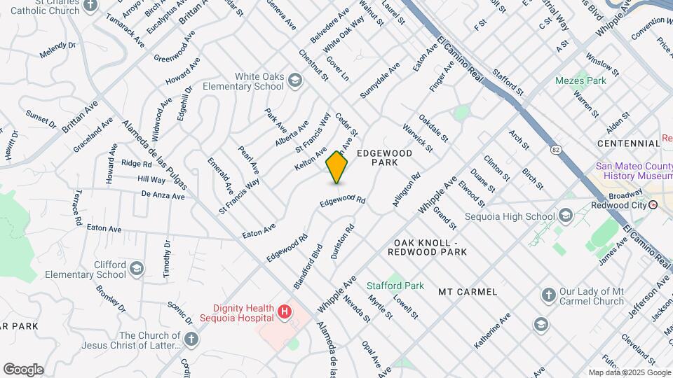 850 Edgewood Rd Map and Location Details