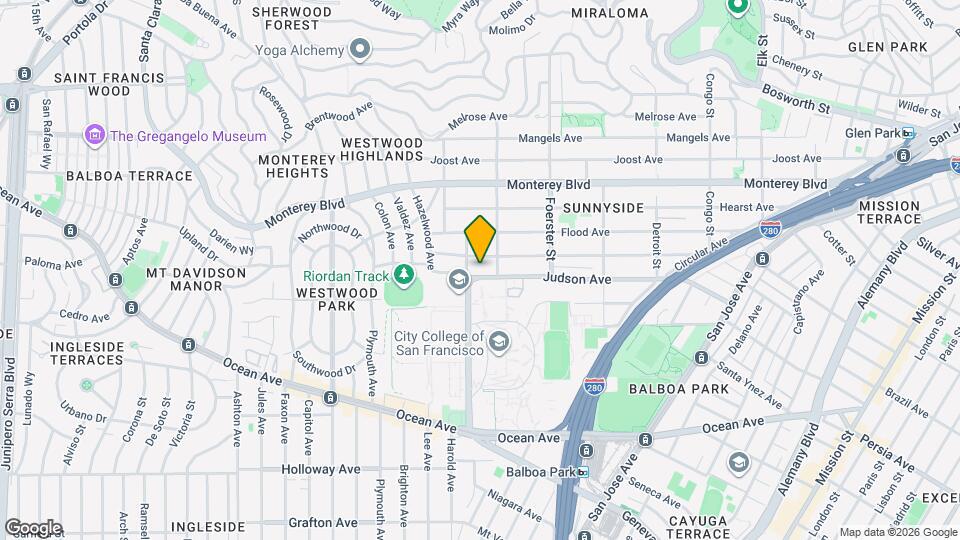 442 Judson Ave, Unit In-Law Unit Map and Location Details