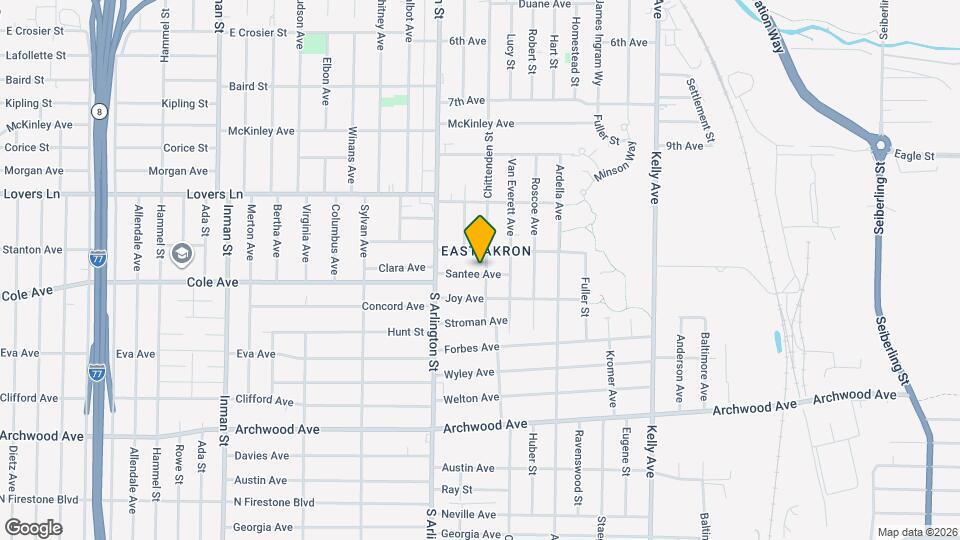 1143-1143 Santee Ave Map and Location Details
