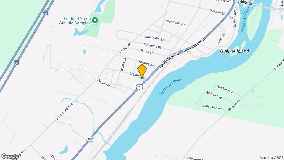 1 Cottage St Map and Location Details