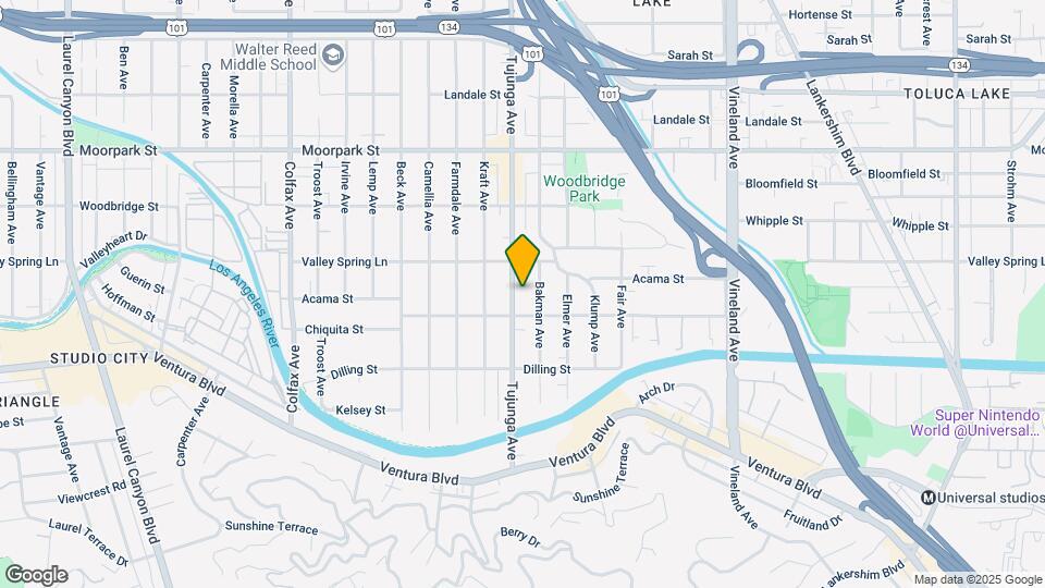 4222 Tujunga Ave Map and Location Details