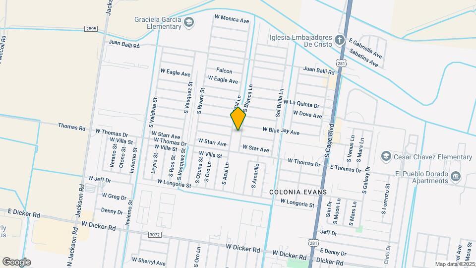 6410 S Blanca Ln Map and Location Details