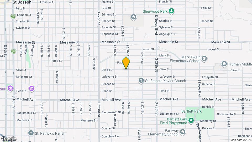 2522 Olive St Mapa y Detalles de la Ubicación