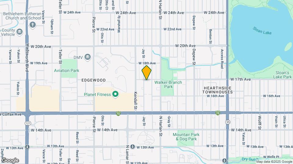 6160 W 17th Ave Map and Location Details