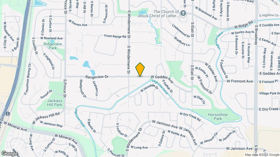 1472 W Geddes Ave Map and Location Details