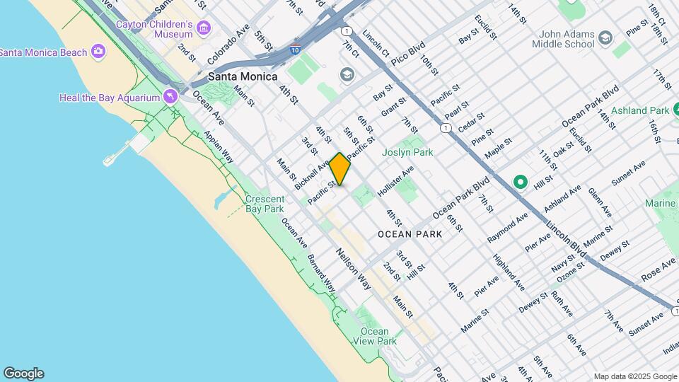 Santa Monica Bay Club Mapa y Detalles de la Ubicación