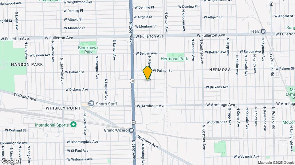 2118 N Kilpatrick Ave Map and Location Details