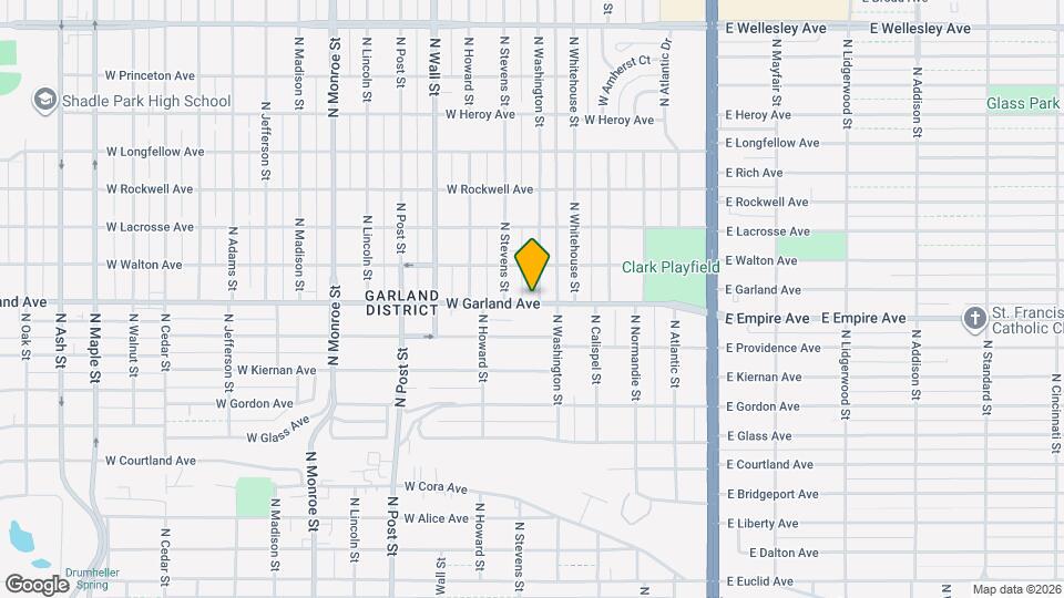 406 W Garland Ave Map and Location Details