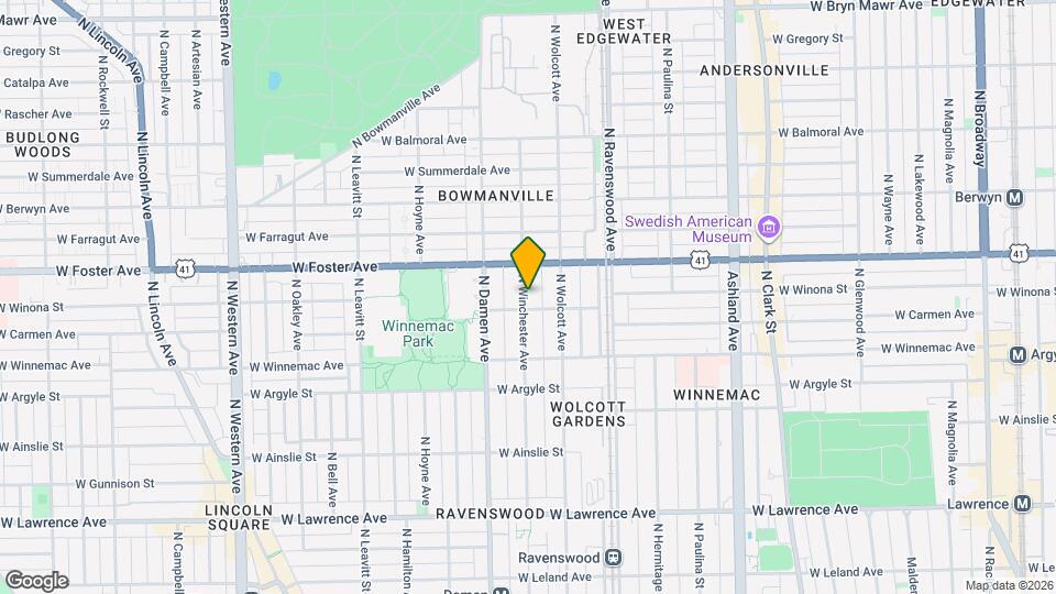 5109 N Winchester Ave Map and Location Details