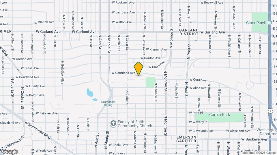 1224 W Cora Ave Map and Location Details