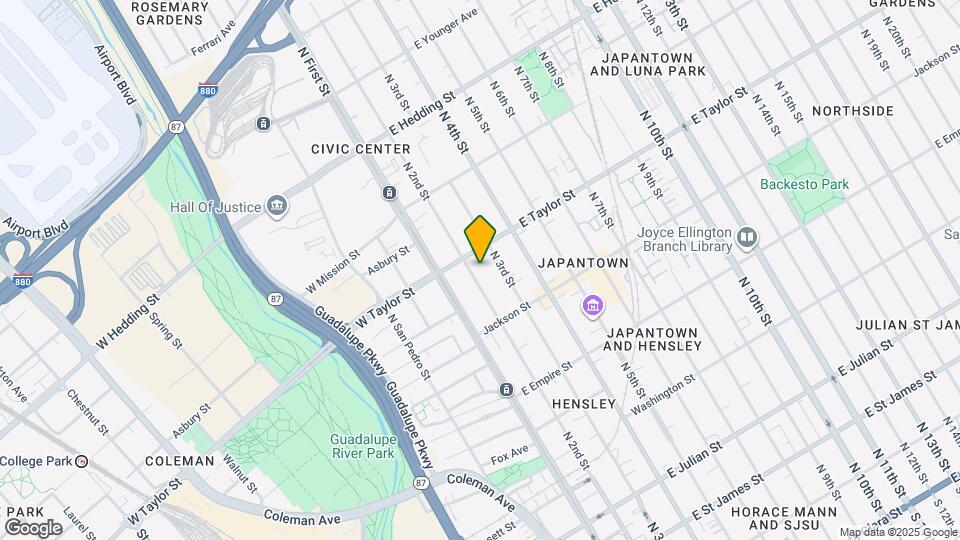 664 N 2nd St Map and Location Details