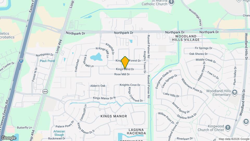 21542 Kings Bend Dr Map and Location Details