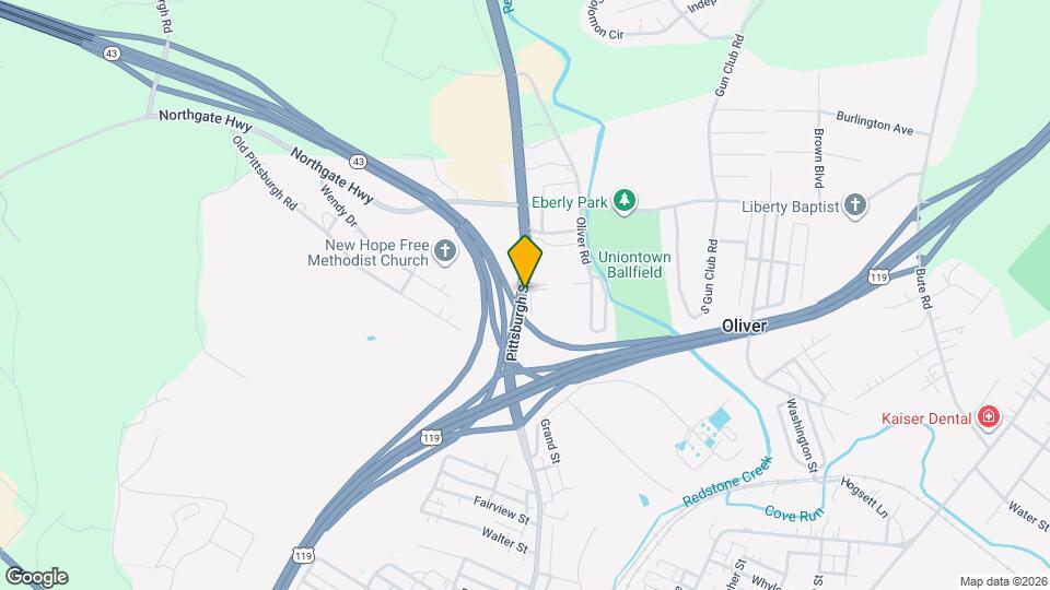 203 Old Pittsburgh Rd Map and Location Details