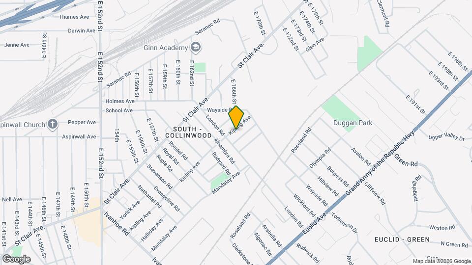 16524 Kipling Ave Map and Location Details