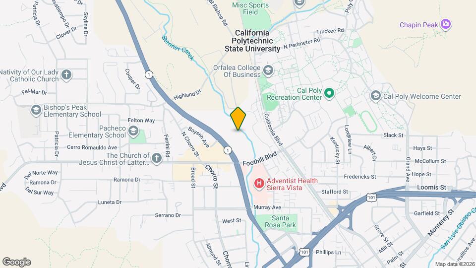 1050 Foothill Blvd Map and Location Details
