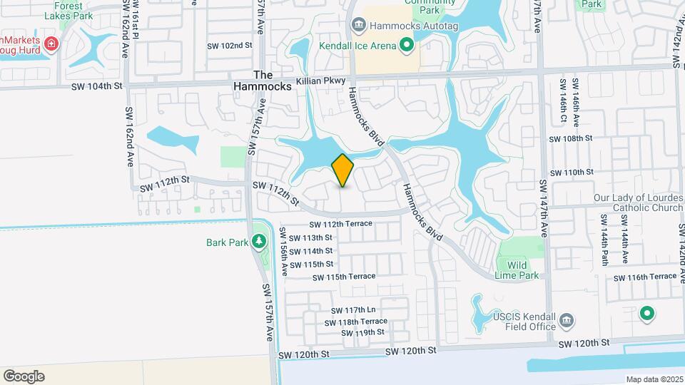 11047 SW 154th Ct Map and Location Details