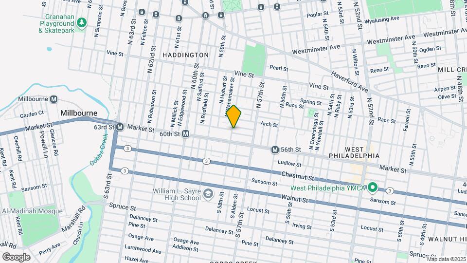 27 N 58th St Map and Location Details
