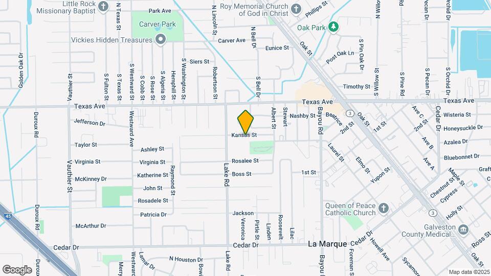 1727 Kansas St Map and Location Details