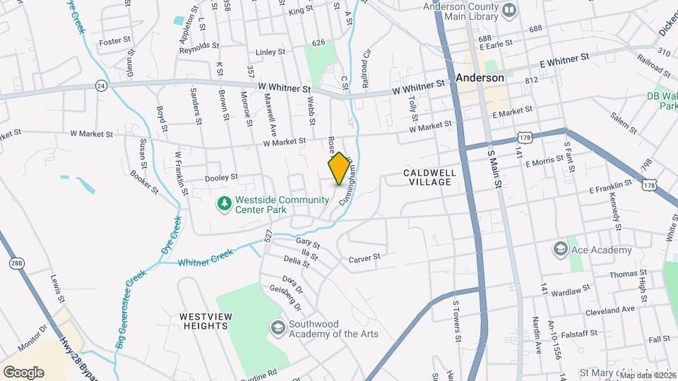 509 Rose Hill St Map and Location Details