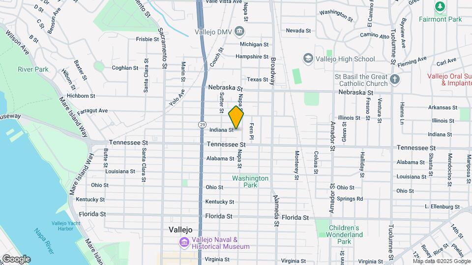 745 Indiana St Map and Location Details