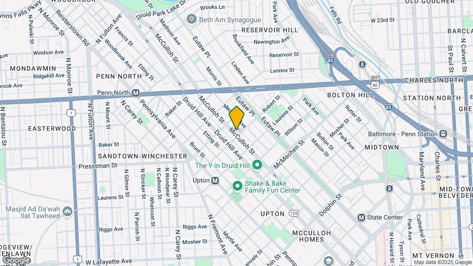 1903 Mcculloh St Map and Location Details