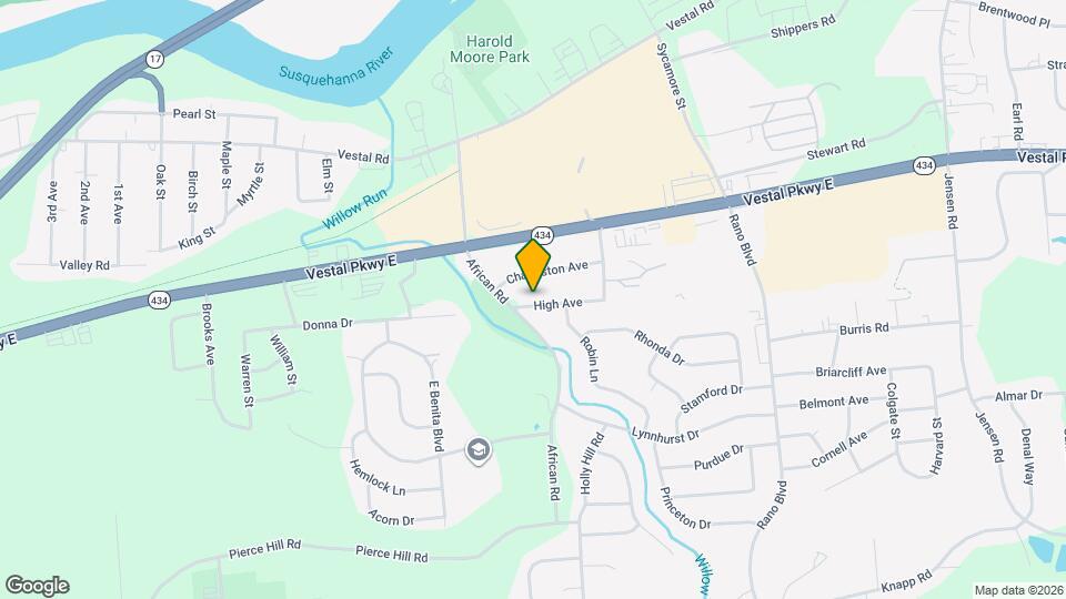 2409 High Ave Map and Location Details