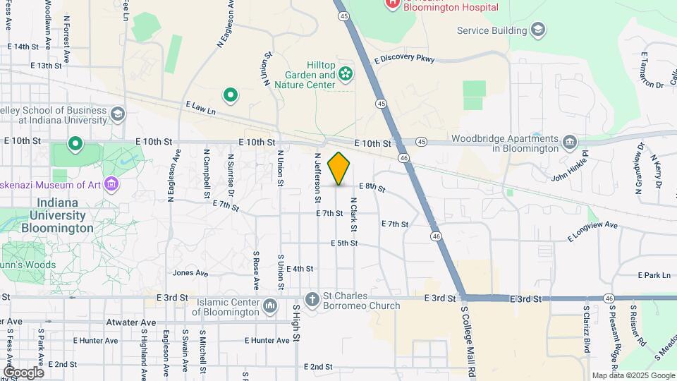 2304 E 8th St Map and Location Details