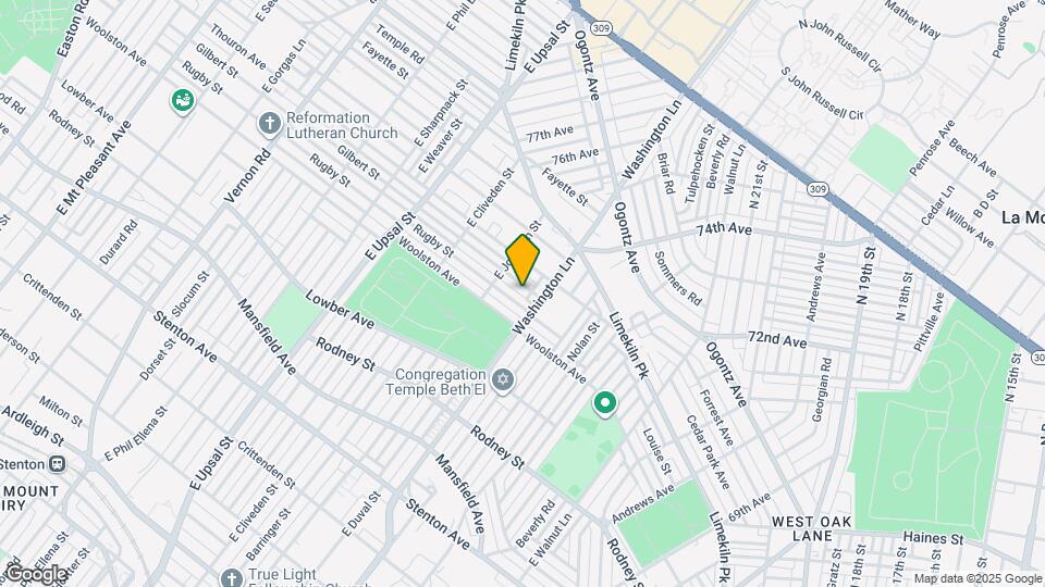 7416 Gilbert St Map and Location Details