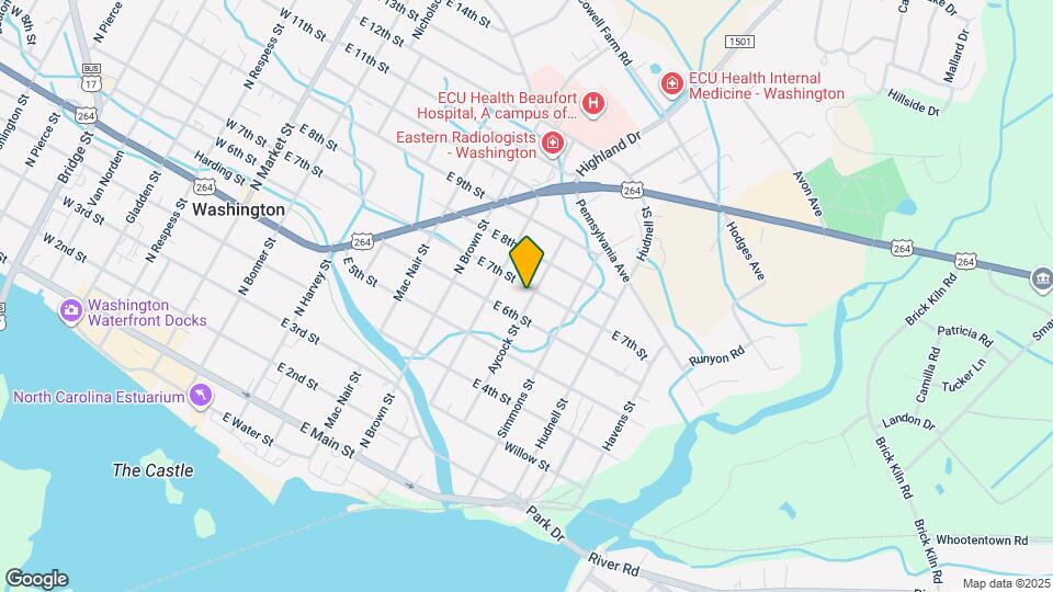 711 E 7th St Map and Location Details