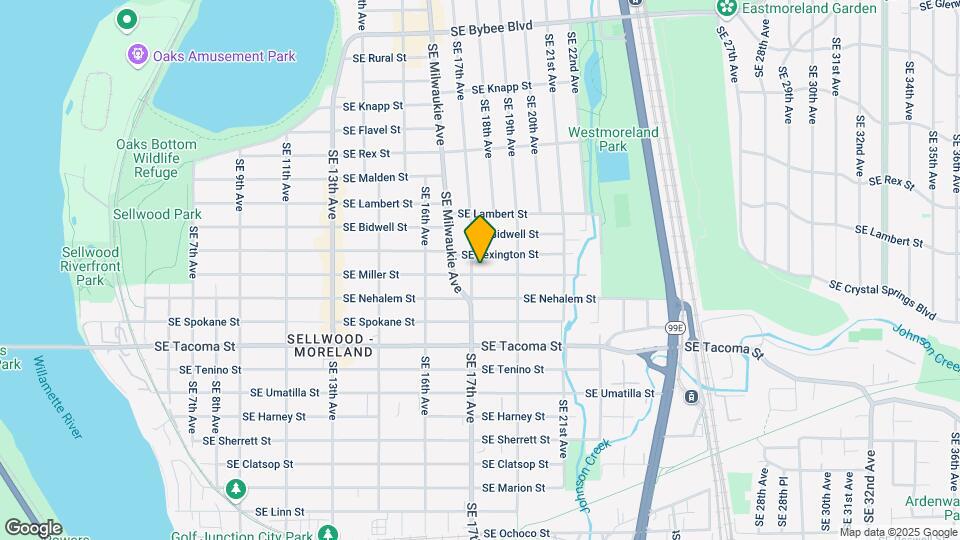 1719 SE Miller St Map and Location Details