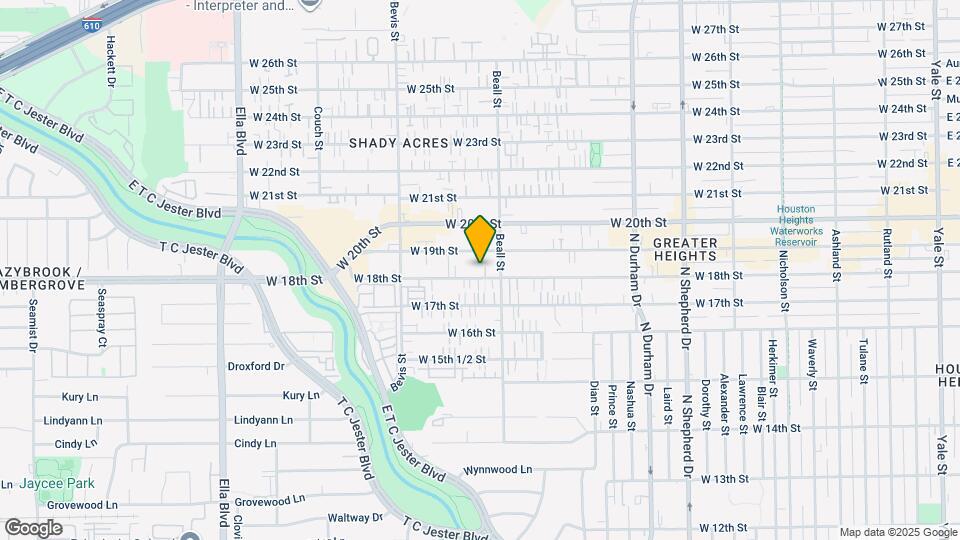 1117 W 18th St Map and Location Details
