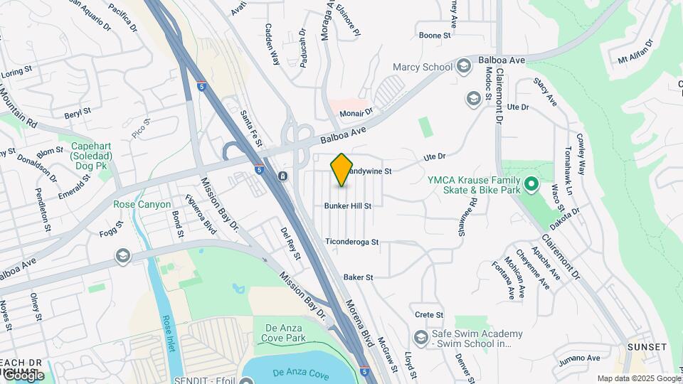 3640 Princeton Ave Map and Location Details