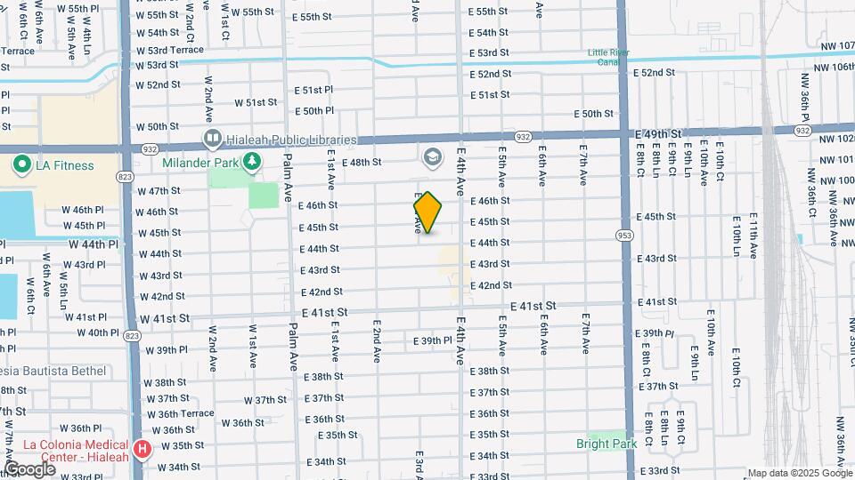 309 E 44th St Map and Location Details