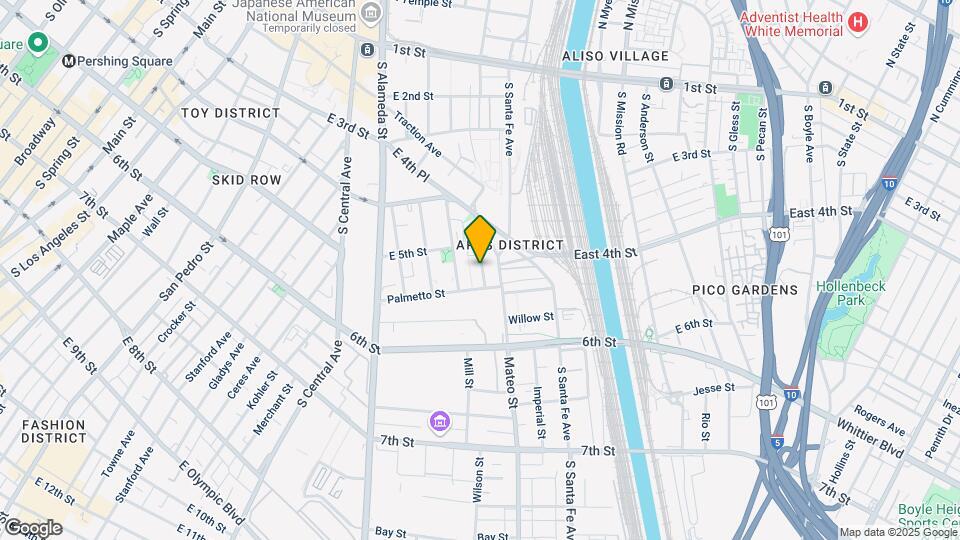 527 Molino St Mapa y Detalles de la Ubicación