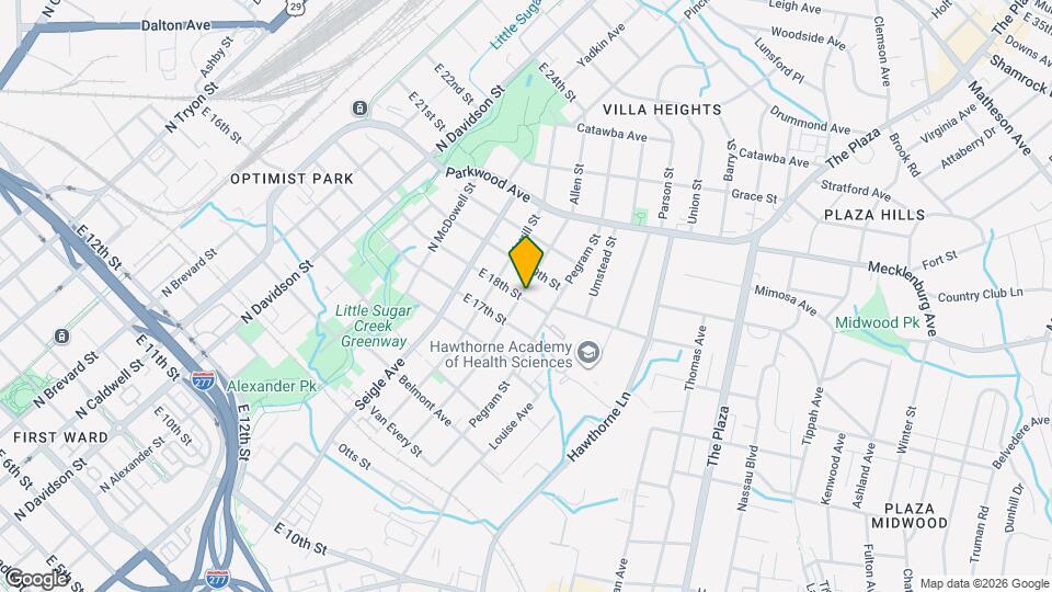 1500 Allen St Map and Location Details