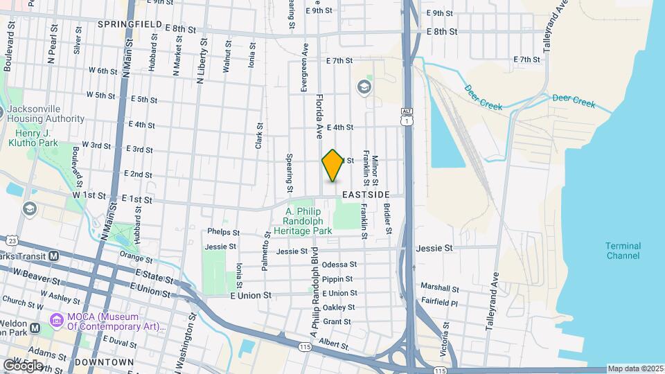 1122 Van Buren St, Unit 4 Map and Location Details