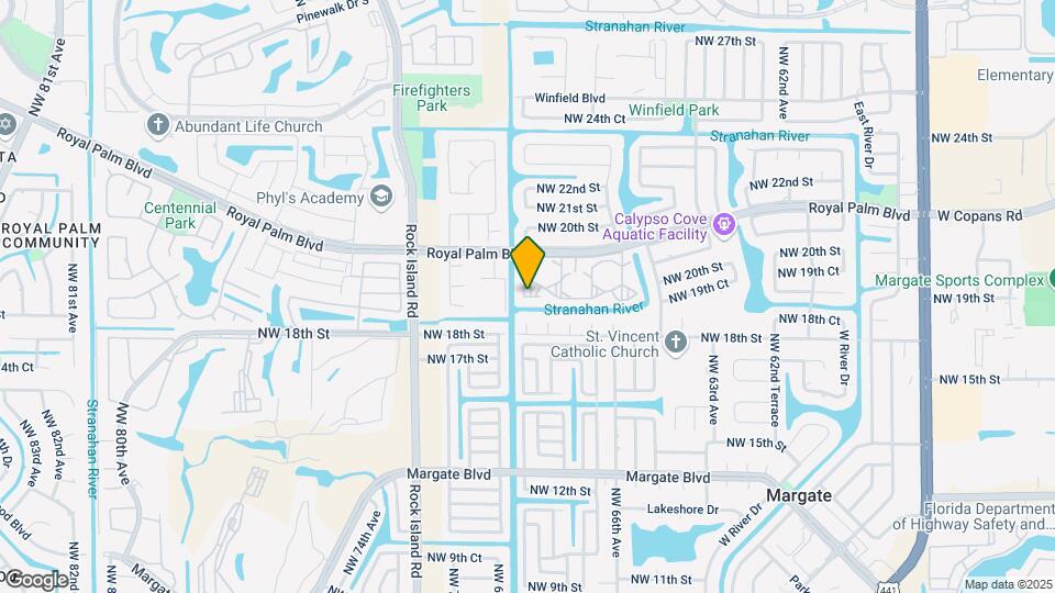6870 Royal Palm Blvd Map and Location Details