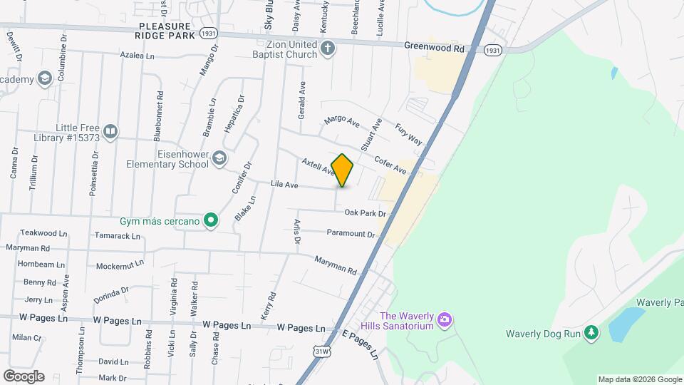 7809 Axtell Ave Map and Location Details