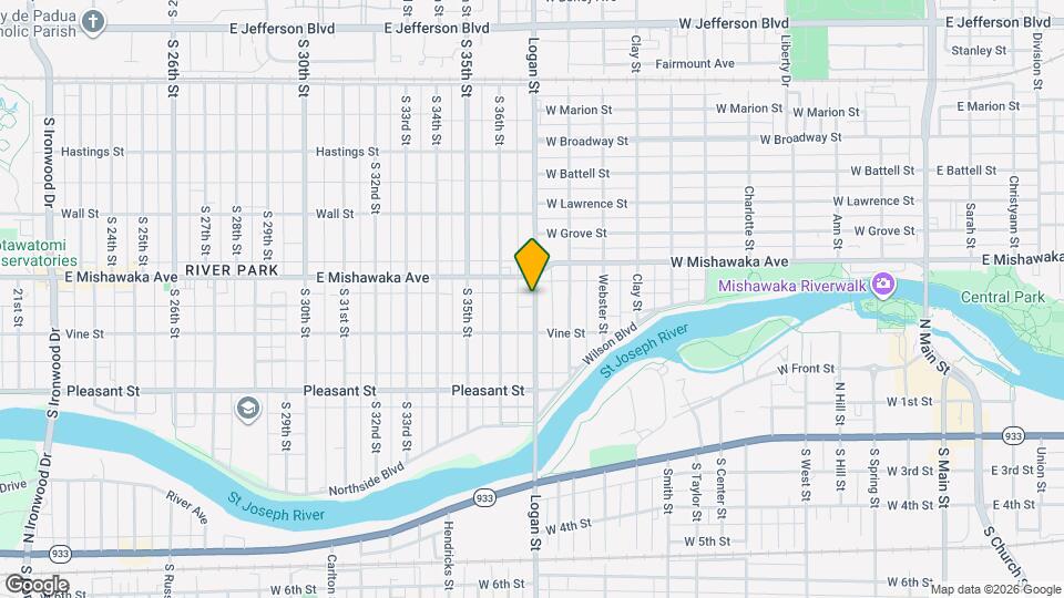 919 S Logan St Map and Location Details