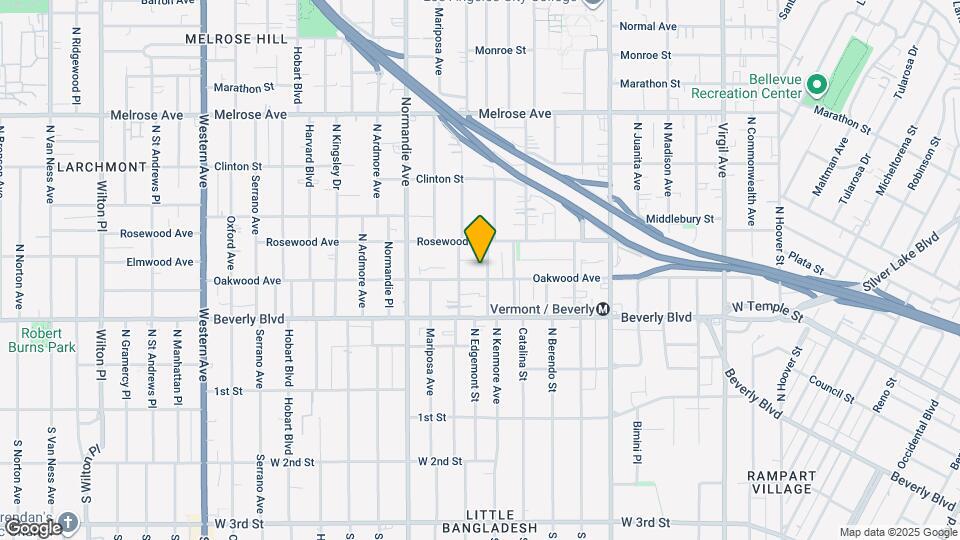411 N Kenmore Ave Map and Location Details