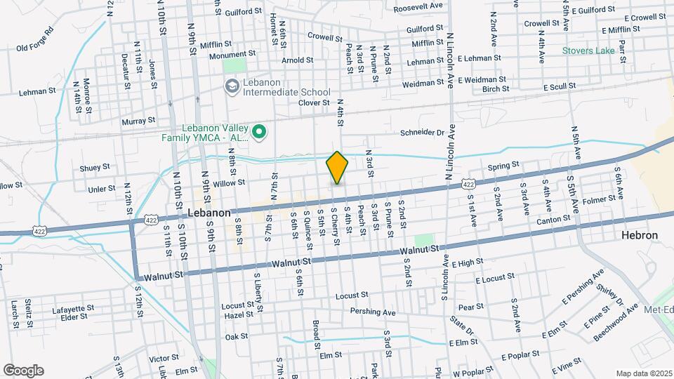 412 Spring St Map and Location Details